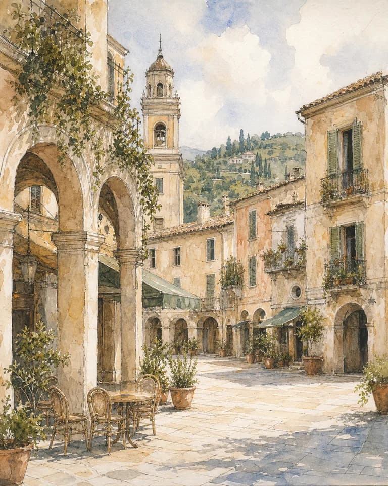 Sunlit Piazza